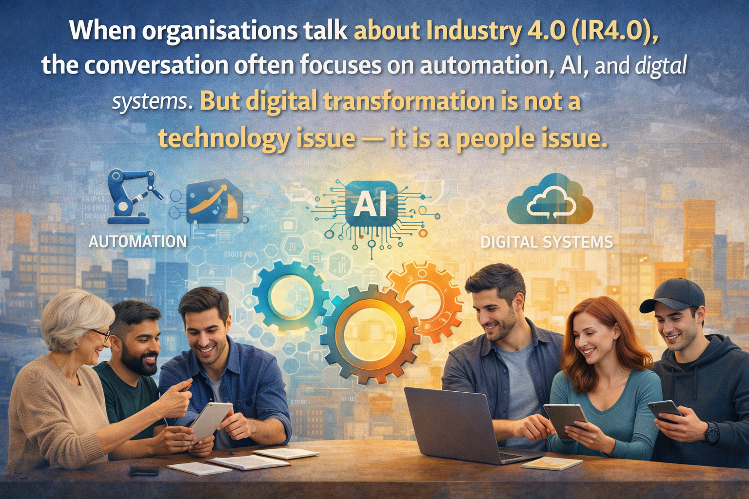 Adapting to Digital Transformation (IR4.0): Why Soft Skills Matter More Than Technology?