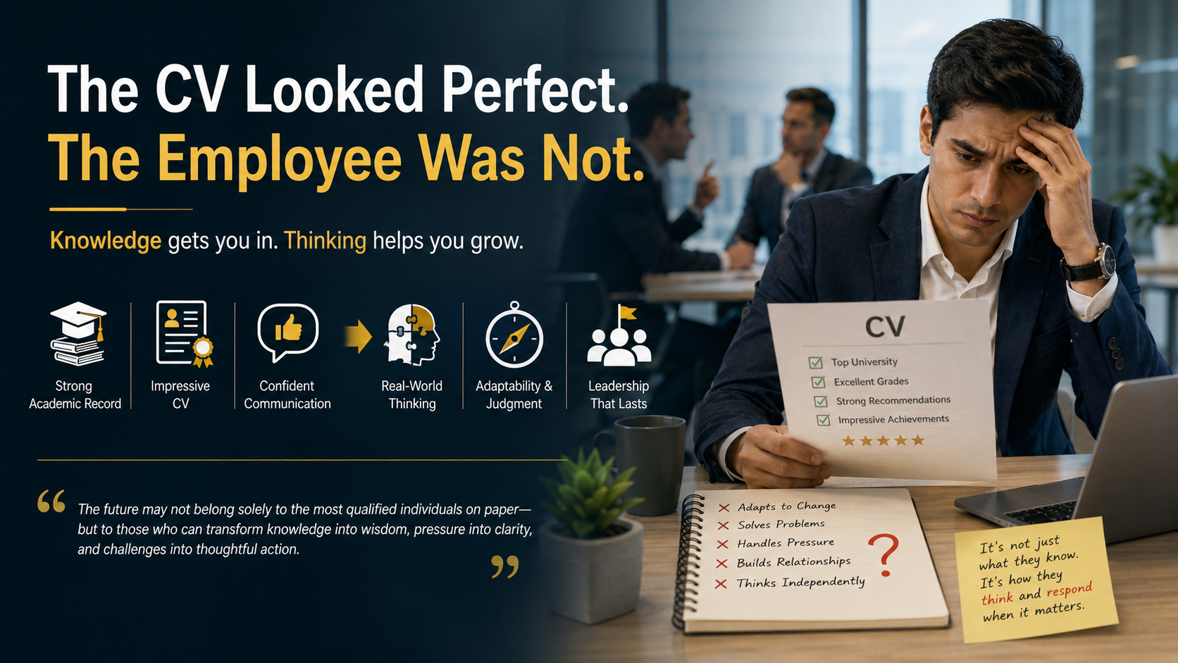 The CV Looked Perfect. The Employee Was Not.
