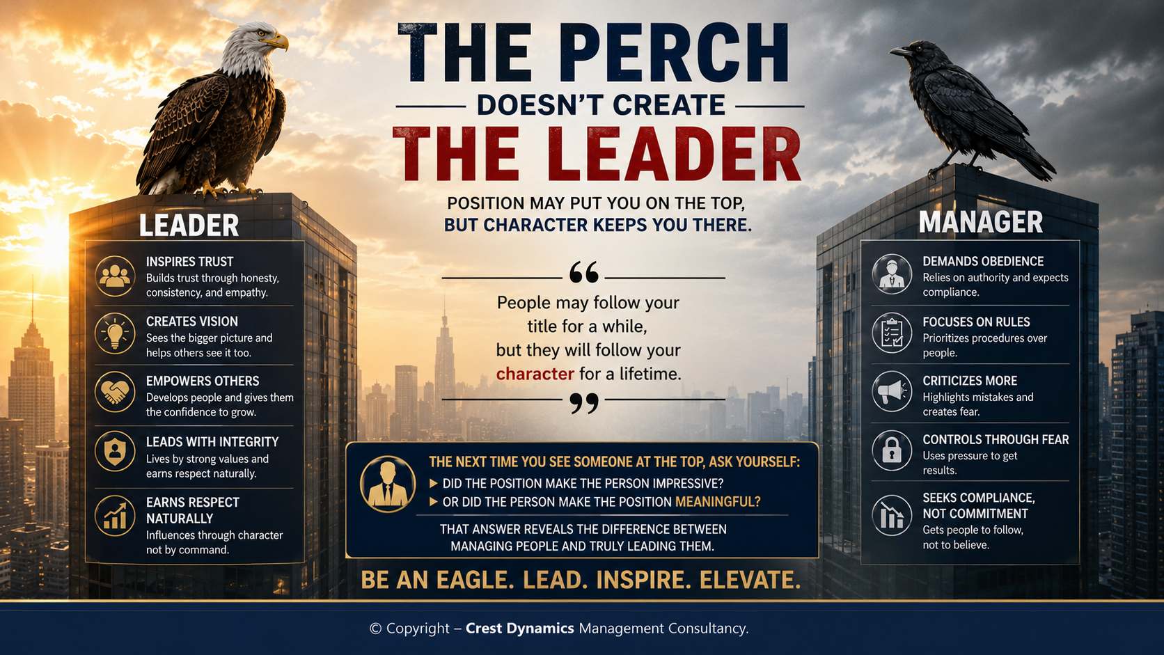 The Perch Doesn’t Create the Leader