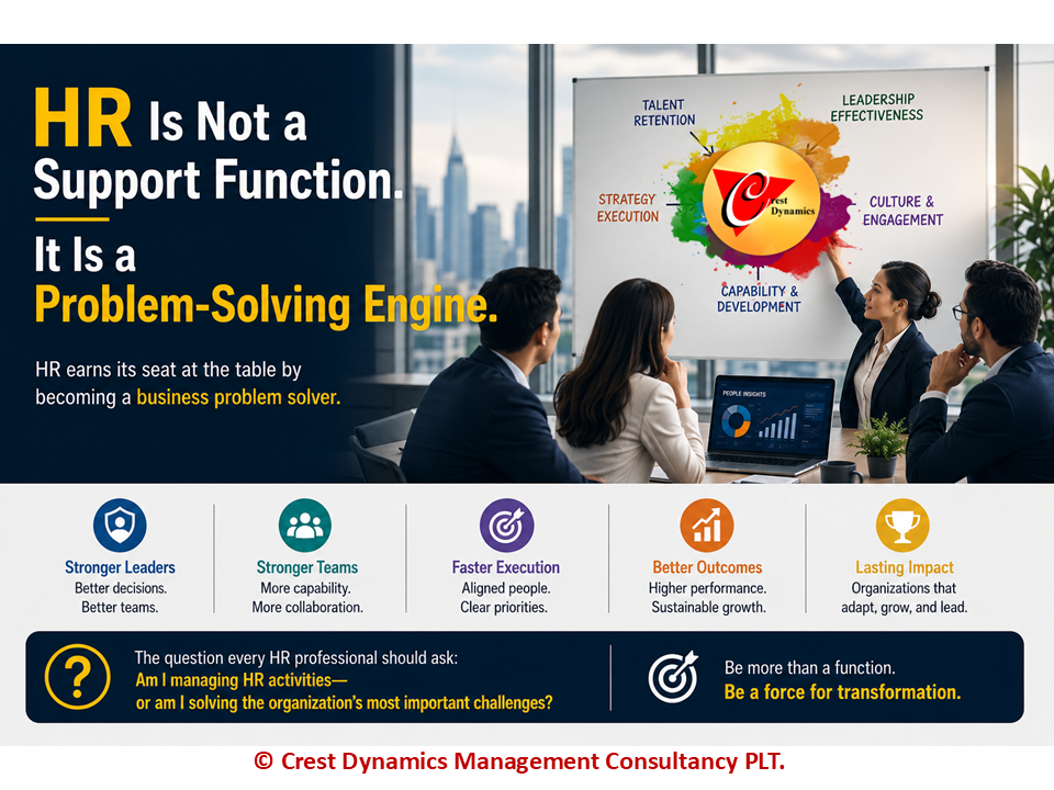 HR Is Not a Support Function. It Is a Problem-Solving Engine.